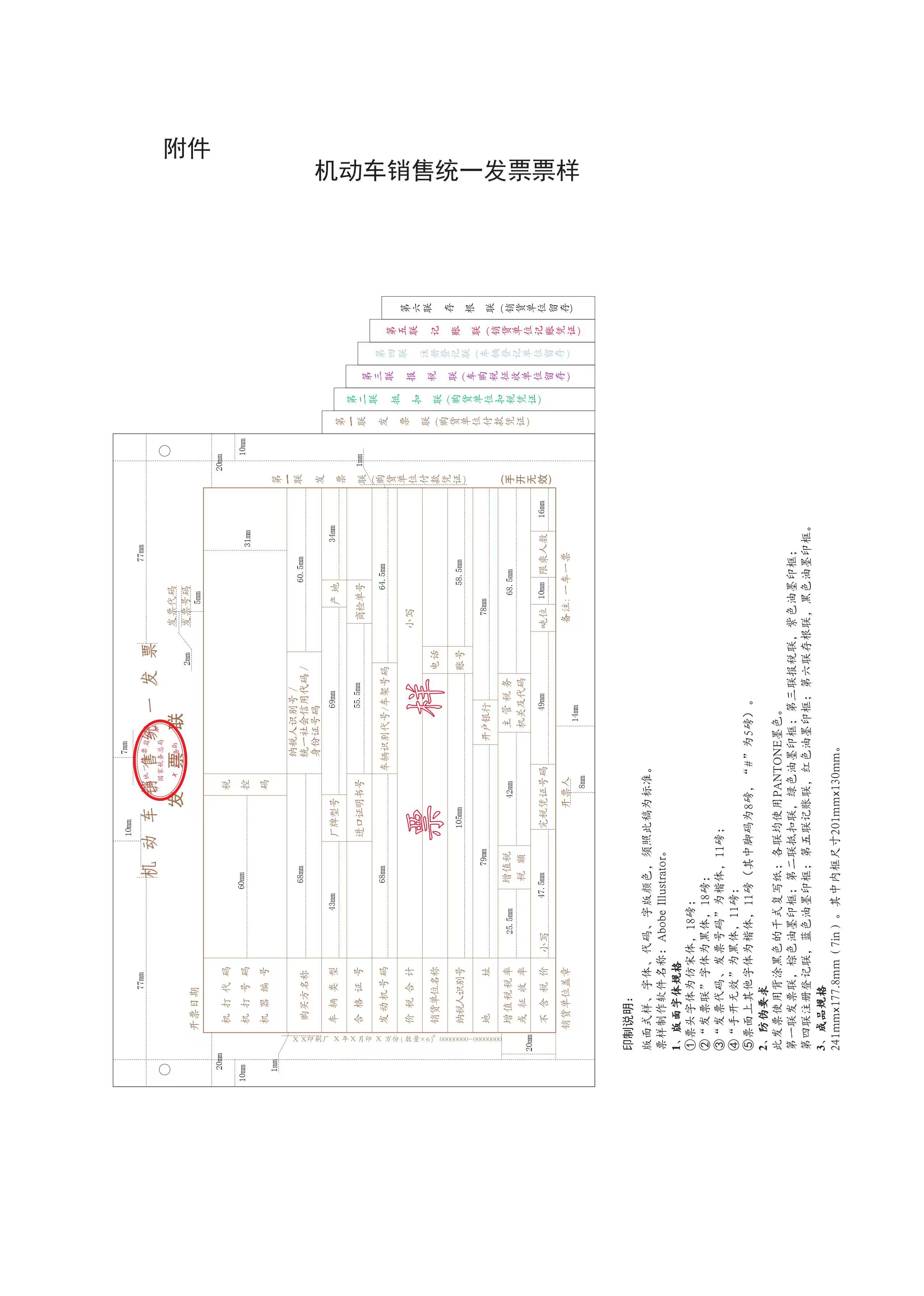 机动车销售统一发票