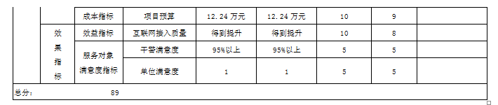 项目支出绩效自评表